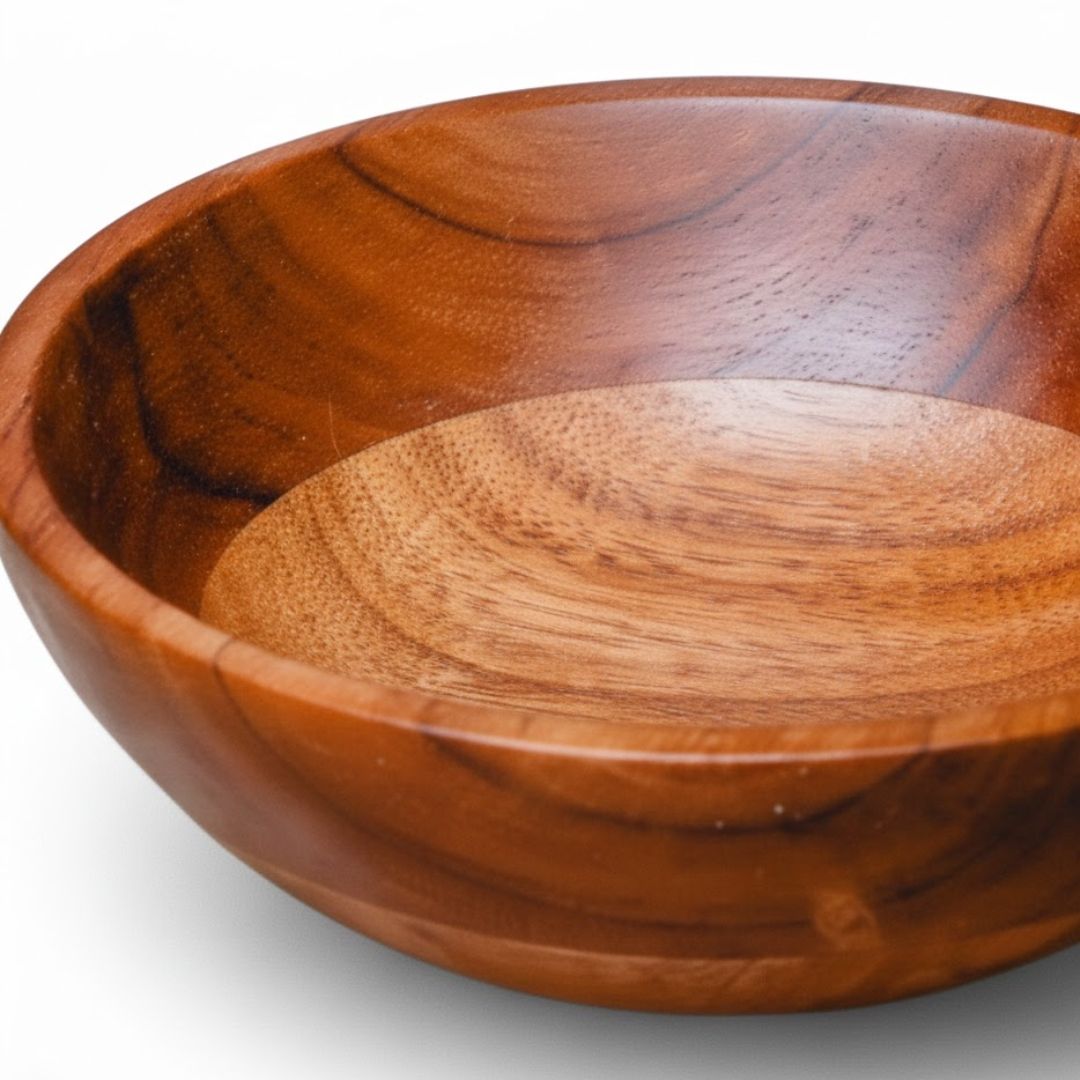 Exquisite Acacia Wood Soup Bowl for Dining